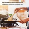 8 Pcs Heart Shaped Wood Spoons, 11.8 in Kitchen Serving