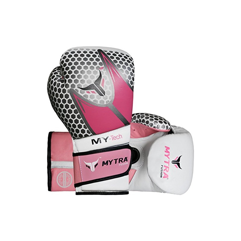Mytra Fusion MY TECH Boxing Gloves Synthetic Leather SL1 (Pink,