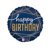 burton+BURTON 18" Happy Birthday Navy Blue