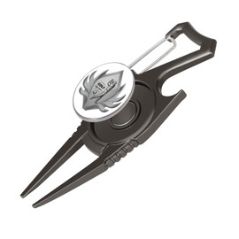 nadachi Golf Divot Tool 6 in 1 - Golf Divot Repair Tool and Ball Marker, Club Holder Golf Gifts for Men Accessories for Women (Black)