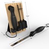 Electric Carving Knife Set - 2 Stainless-Steel Blades, Comfort Grip