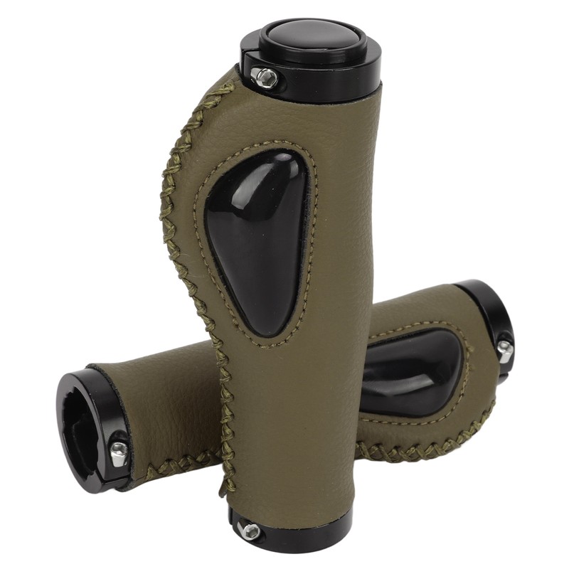 Artificial Leather Bicycle Grips Liquid Silicone Palm Pad Shock Absorption