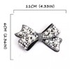 2 Pcs Pearl Bow Shoe Clips DIY Rhinestone Shoe Clips