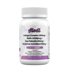 Super Collagen Blend - Biotin, Keratin, Saw Palmetto, Hyaluronic + Folic Acid, Pumpkin Seed MSM Bovine + Packed with Vitamin C & E -Advanced Peptides for Hair Skin & Nails for Men & Women - Lab Tested