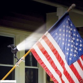 Outdoor Flag Pole spot light Solar