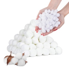Soft Cotton Balls, White Cotton Balls, Degreasing Cotton Balls, Makeup Cotton Balls, Cotton Balls for Sensitive Skin, Products for Beauty and Body Care, Pack of 100