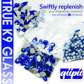 Blue Nail Rhinestones 120 Multi Shapes Flatback Royal Blue Crystals Gems +SS10 SS16 Sapphire Round Beads K9 Glass Stones Diamonds Jewels Nail Art Supplies Nail Charms for Nails Eyes Face Makeup Crafts