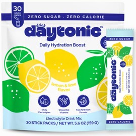 Instant Hydration Packets, 30 Servings I Electrolytes Powder No Sugar I Zero Calorie & Aspartame-Free Electrolyte Drink Mix I Hydration Powder with Vitamins C, B12, B6, Niacin, 550mg Sodium I Lemon Lime IV Hydration Packets