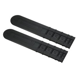 PATIKIL 20" Chainsaw Chain Cover, 2 Pcs Plastic Durable Chain Saw Bar Protective Cover Scabbard Guard for Chainsaw Accessories Replacement Parts, Black