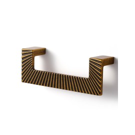 JIASENBAO 5 Pack Antique Brass Cabinet Pulls 3-3/4" Hole Center Vintage Drawer Pulls Bathroom Dresser Handles Hardware Couple Zinc Alloy