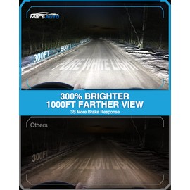 Marsauto D3S HID Bulbs, 35W Super Bright Xenon, 5000K Comfort Daylight HID Bulb(Not Halogen/Led Bulb), 5 Minutes Installation, Low/high Beam