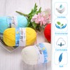 Rebower Cotton Yarn,65% Cotton and 35% Acrylic Fibers Soft Knitting