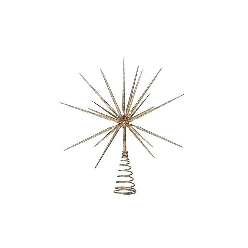 Roman 133174 Gold Burst Tree Topper Spikes on Spring, 15