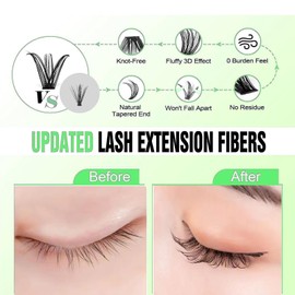240pcs Cluster Lashes, 10&20D C Curl, Faux Mink, 8-13mm, DIY Eyelash Extensions, Professional Quality