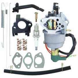 REMEDART P27-1D Carburetor Fits for Champion 100165 41537 7000 7500 8000 for Predator 6500 8750 for Generac GP5500 GP9200 420cc 439cc 459cc Powered for Huayi Manual Choke Generator with spark plug