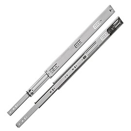 Rok Hardware 22" Drawer Slides Full Extension Push to Open Ball Bearing 100 Lbs Capacity (10 Pair)