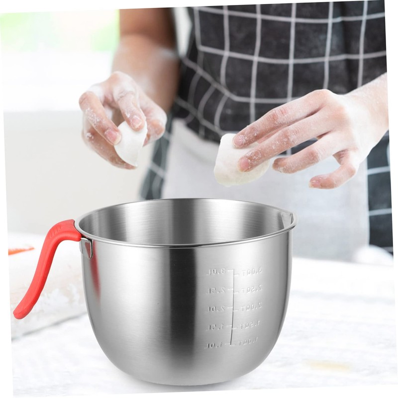 GRIRIW 1 Set Deep Mixing Bowl Stainless Steel Mixing Container
