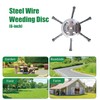 6 Inch Premium Indestructible Trimmer Head for Electric Battery Powered