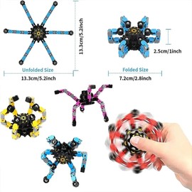 50PCS Robot Spinner – STEM Sensory Construction Set for Kids | No-Magnet Fidget Spinner Bulk Ready for Wholesale Buyers | Safe DIY Creative for Boys & Girls Ages 3+