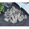 Crocon Clear Quartz Rectangle Shape Gemstone Runes with Elder Futhark