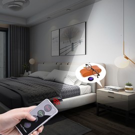 Key Finder, Item Tracker with LED Flashlight Function, Chlovoe Wireless Remote Control RF Key Finder Locator Phone Pet Wallet TV Remote Tracker