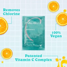 Malibu C Swimmers Wellness Remedy - Restoring & Hydrating Hair Care with Vitamin C Complex - Protects Hair Discoloration from Chlorine and Pool Elements (1 Packet)