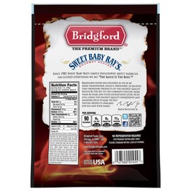 Bridgford Sweet Baby Ray’s Beef Jerky Sweet N Spicy 6.2 oz Pack of 2 - High Protein Sweetened Spicy Beef Jerky for Your Dietary Preference - Ready-to-Eat Snacks for On-the-Go Snacking