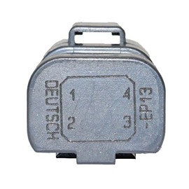 CustomConnectorKits Deutsch DT Enhanced Black Splice Kit (DT04-4P-EP13: 4 Position Single Buss, 20-16 Ga. Contacts)