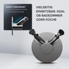 ovimar Hjelm Multifunctional Hook, No Drilling, Stainless Steel, Silver, for
