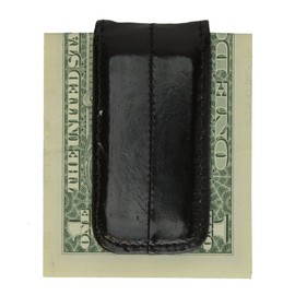 MARSHAL Eel Skin Leather Magnetic Money Clip