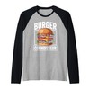 Burger Connoisseur Juicy Cheese Delight Raglan Baseball Tee