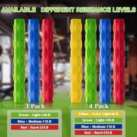 ZEAGUS Resistance Bar for Physical Therapy 4Pack,Flexible Non-slip Twisting Hand Exercise Bar,Relieves Tendonitis Pain&Improve Grip Strength,Hand Therapy Bar for Injury Recovery & Tennis Elbow