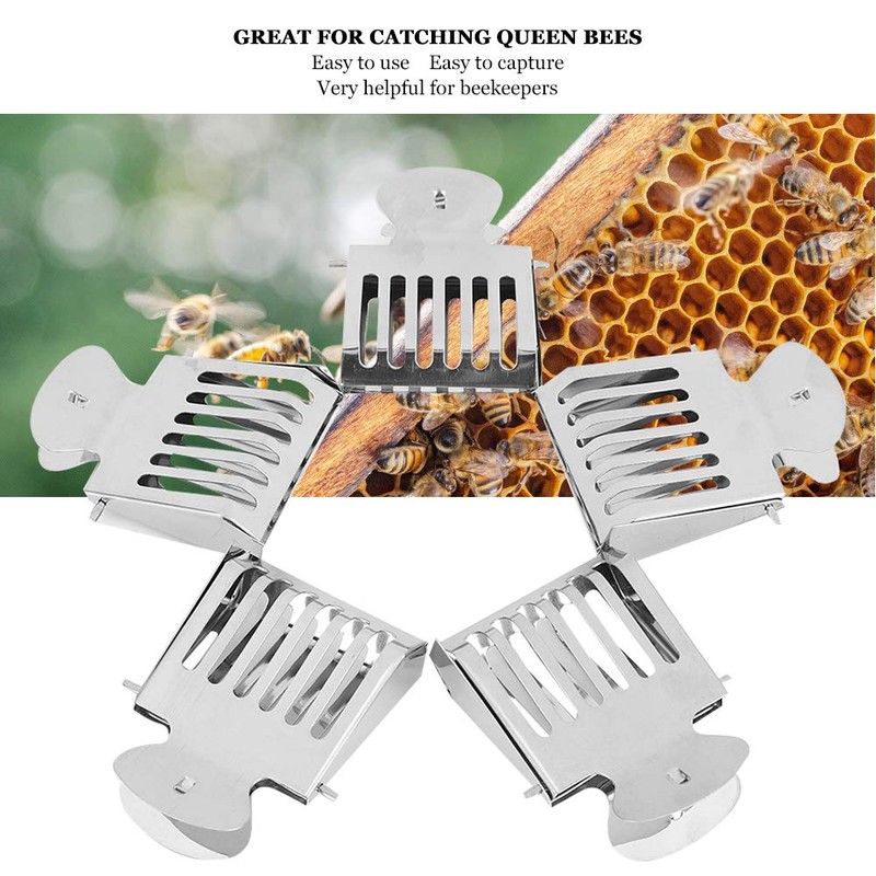 Pack of 5 Interceptor Cage Clips, Stainless Steel Bee Clip