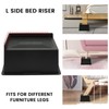 MYMULIKE Bed Risers 4 Inch Heavy Duty, Oversized Furnitures Risers