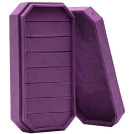 Velvet Ring Organizer Display Tray Jewelry Box Earring Holder Case