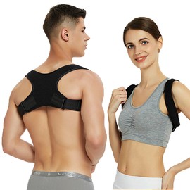 Posbaer Rücken Geradehalter Bequem und Verstellbar Rückenstützgürtel, Haltungskorrektur Rücken herren damen, Öffne deine Schultern