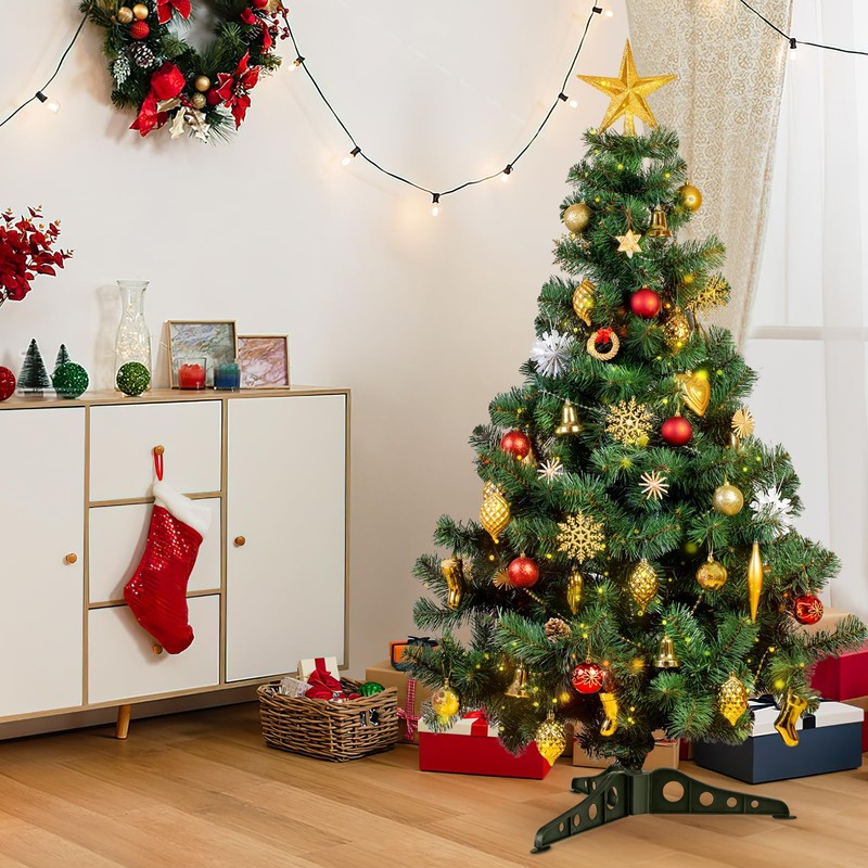 Veemoon Christmas Tree Base Detachable Xmas Tree Stand Green Christmas