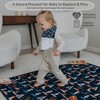 55"x55"Jumbo Thick 4-Layer Baby Splat Mat for Under High Chair,