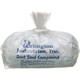 ARLINGTON Duct Seal Compound 1 lb Gray Paste, Water Resistant, for HVAC