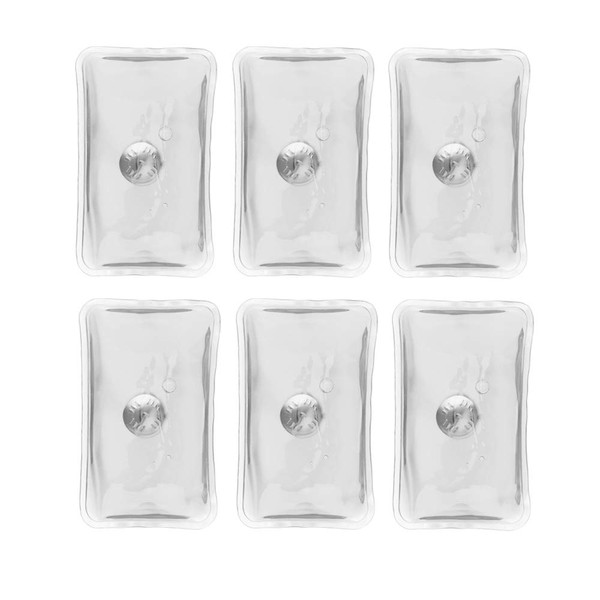 Notrash2003® Pocket Warmers 1/2/4/6 or 10 Pieces Certified According to ISO 13485 Certified Hand Warmer Heat Pads Finger Warmer Gel Pads Thermal Pads in Many Designs Quantities (Transparent - 6