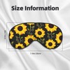 BREAUX Stylish Floral Sunflower print Sleeping Eye Mask, Double Sided