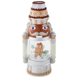 Things Remembered Engraved Nutcracker Dome Musical Snow Globe in Dark Brown Tone (Free Customization), Plays Dance of The Sugar Plum Fairy Music