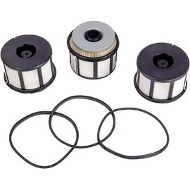 Dowfane Fuel Filter 3Pcs FD-4596 Compatible with Ford F & E Series 7.3L Powerstroke F250 F350 F450 F550 E350