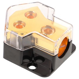 LABRIMP Block Car Amplifier Distribution Block for Ground Audio Systems Construction with Input and Output Essential for Efficient Car Audio Upgrades