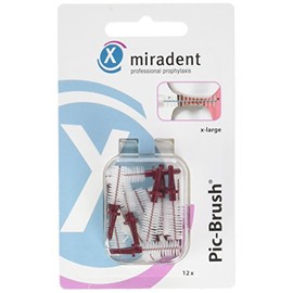 Miradent Pic-Brush interdental brushes burgundy 6.5 mm x-large 12 pcs.
