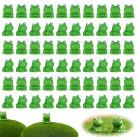 YaLiyA Pack of 60 Mini Frogs Mini Frog Garden Decoration Mini Resin Frogs Miniature Frogs Small Frogs Made of Resin Small Frog Ornaments for Garden Home Office Decoration