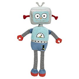 Wilberry - Robots - Light Blue Robot Soft Toy - WB003602, Hellblau