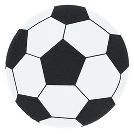 Foam Soccer Ball Craft Round Cutout Sports Party Decor or DIY Craft 4.3 Inches