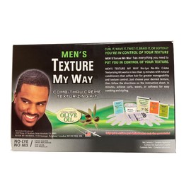 Lom-style Africas Best Mens Organics Texture My Way Comb Thru Creme Hair Texturizing Kit, 1 Ea, 3 Pack Model (5591-2234-14285)