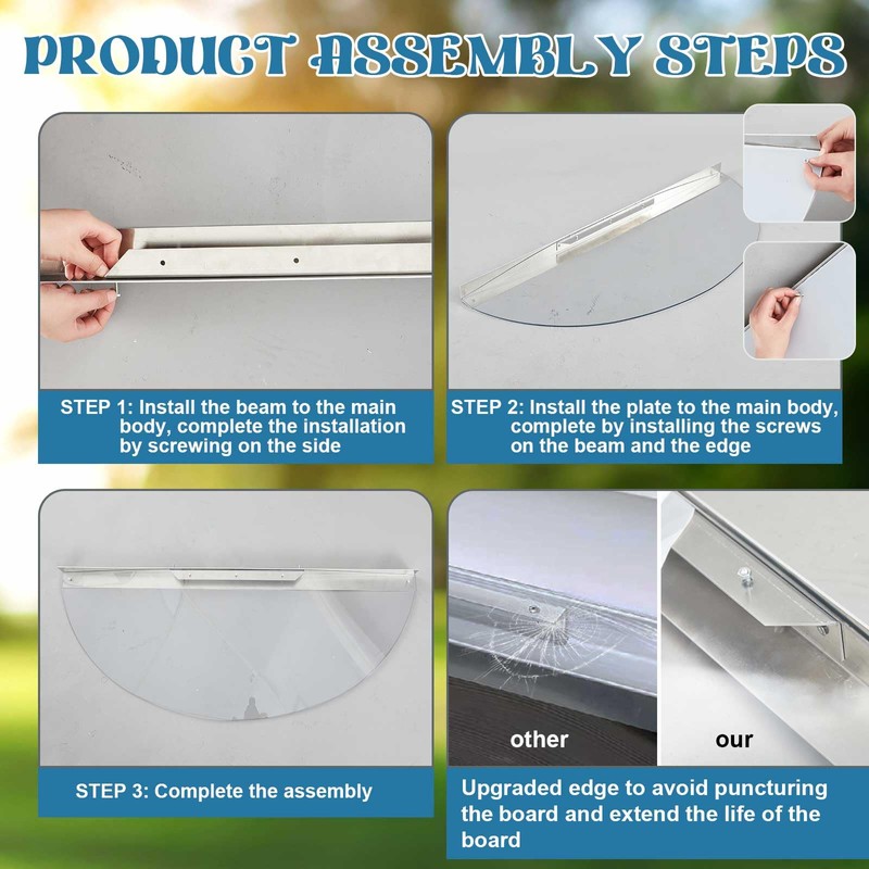 40" W x 17" L Sloped Heavy Duty Egress Window